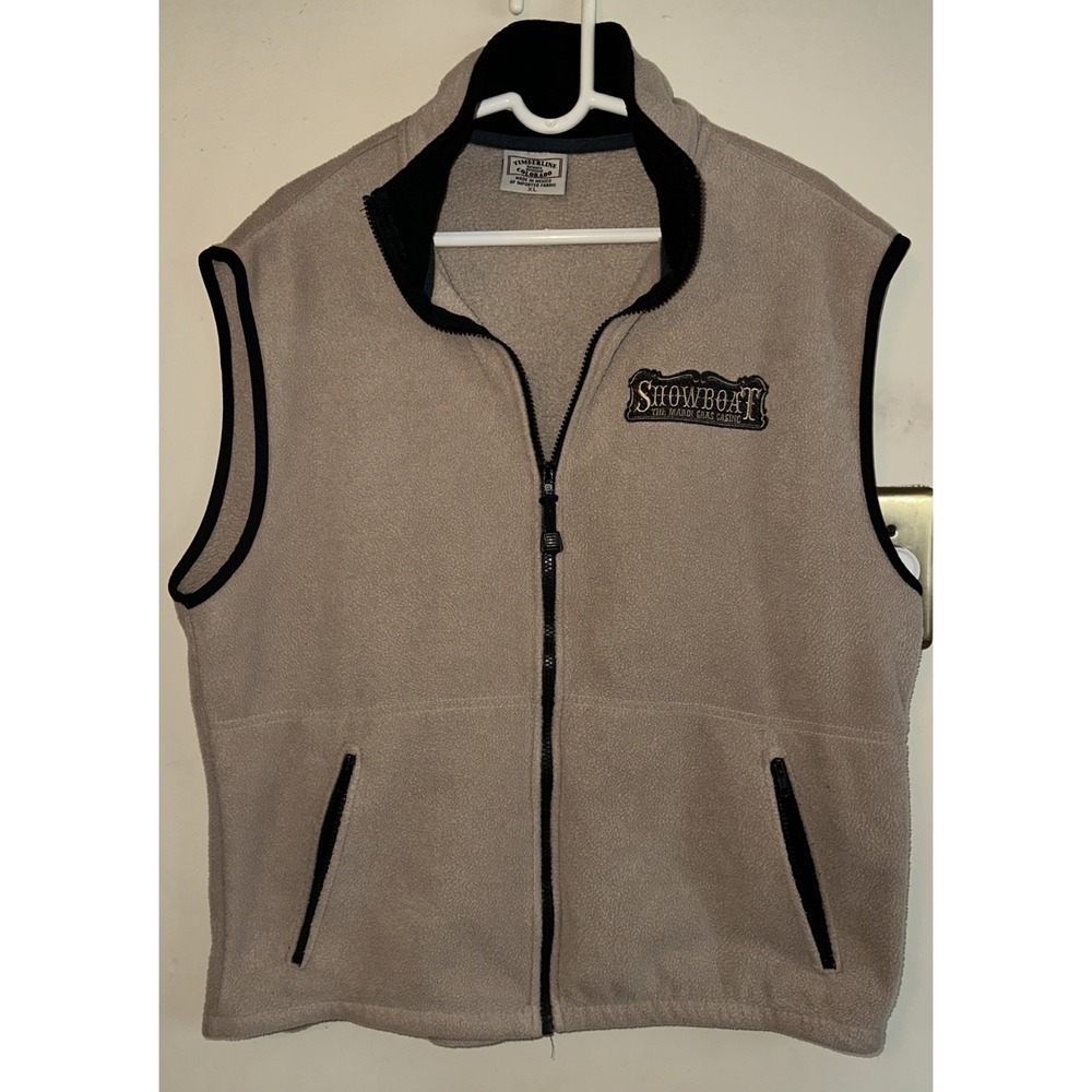 Timberline Colorado Tan Fleece Vest Mens XL‎ The Showboat Mardi Gras Casino